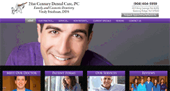 Desktop Screenshot of 21stcenturydentalcare.com
